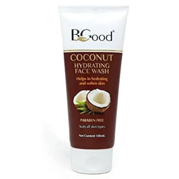 Bgood Coconut Face Wash - 100ml | Paraben Free Facewash for Women & Men | Face Care Hydrating Face Wash for All Skin Type | Face Cleanser Face wash for Dry Skin