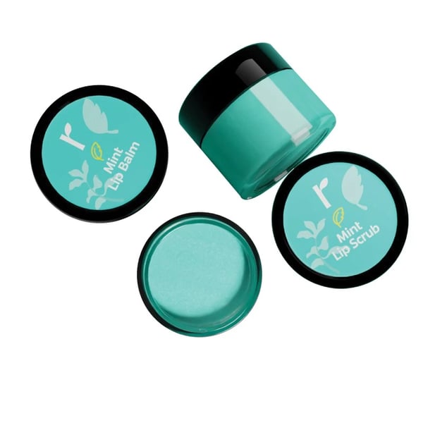 Rivona Naturals Mint Lip Care Duo | Lip Balm + Scrub | Combo pack of 2 | For Men & Women | 8 gm each