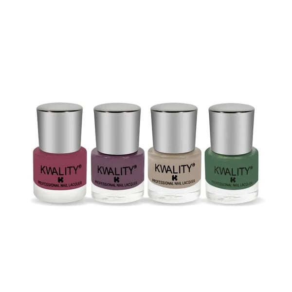 Kwality Neetos Nail Paint For Women, Nail Paint Combo Kit Set Of 4, Quick Drying Nail Polish, Highly Pigmented & Long Lasting Enamel, Chip Resistance 4x8 ml EARTHY