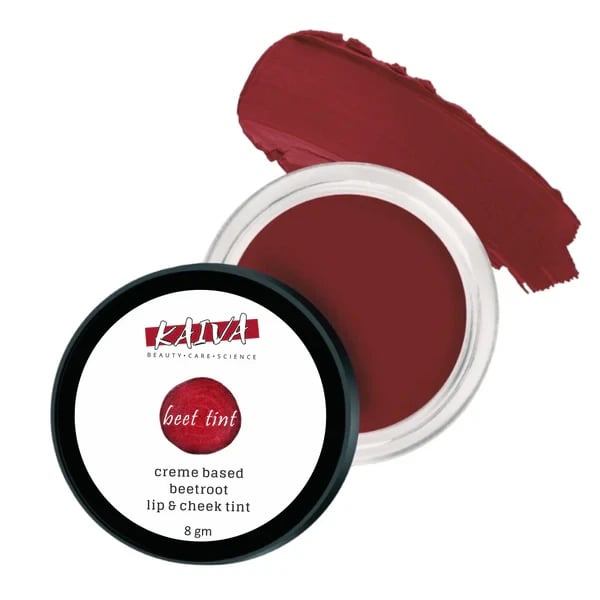 KAIVA | Beetroot Lips & Cheeks tint | Crème Based | Anytime Anywhere Bouncy Cheeks Tint | Natural & Organic | (Cherry Red) 8gm