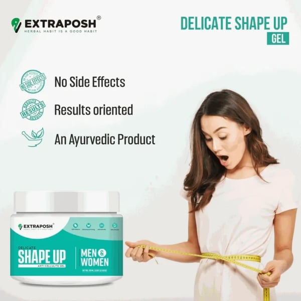 EXTRAPOSH Delicate Shape Up Gel Cellulite Slimming Gel for Women and Men - 100 Ml - Pack of 1