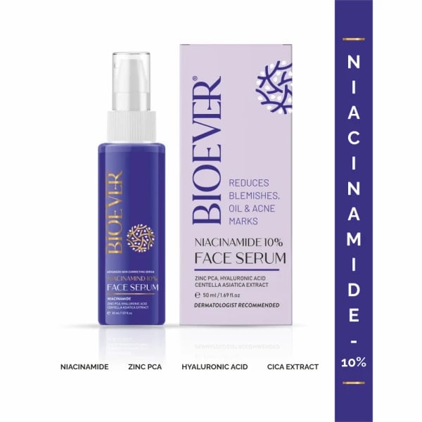 Face Serum With Cica, Zinc PCA & Hyaluronic Acid for Clear, Blemish Free, Bright Skin. All Skin Types - 50ml