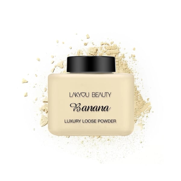 Lakyou Beauty Banana Loose Powder | Matte Finish | Baking powder | Makeup Setting Powder | Loose Compact Powder | Waterproof | 25g