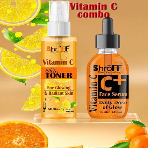 Vitamin C Serum & Face Toner Combo – Brighten, Balance & Rejuvenate Your Skin Combo of 2