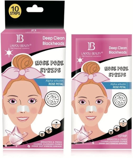 LAKYOU BEAUTY Rose Petal Nose Strip | Rose Petal Extracts For Smoothing & Matte Finish