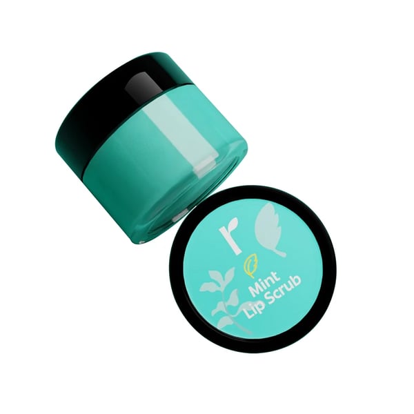 Rivona Naturals Mint Lip Scrub | Sugar + Niacinamide | Exfoliating and Anti Pigmentation | For Men & Women | 8 gm
