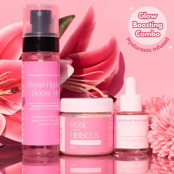 Rose Hydra Glow Boosting Kit Pack of 3 (Pink)