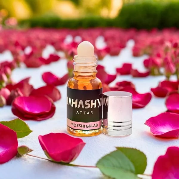 Videshi Gulab Unique and Exclusive Long Lasting Unisex Roll On Attar