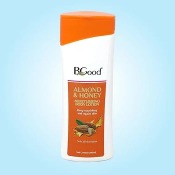 BGood | Almond & Honey Moisturising Body Lotion – 300ml Bottle | Winter Body Lotion for Dry Skin & All Skin Type, Face & Body Lotion Cream for Women & Men