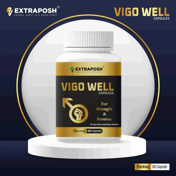 EXTRAPOSH Vigo Well Capsules for Men Increase Strength and Stamina - 60 Capsules