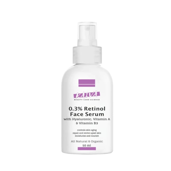 KAIVA | 0.3% Retinol Serum with Hyaluronic Acid | For Women & Men - 50 ml