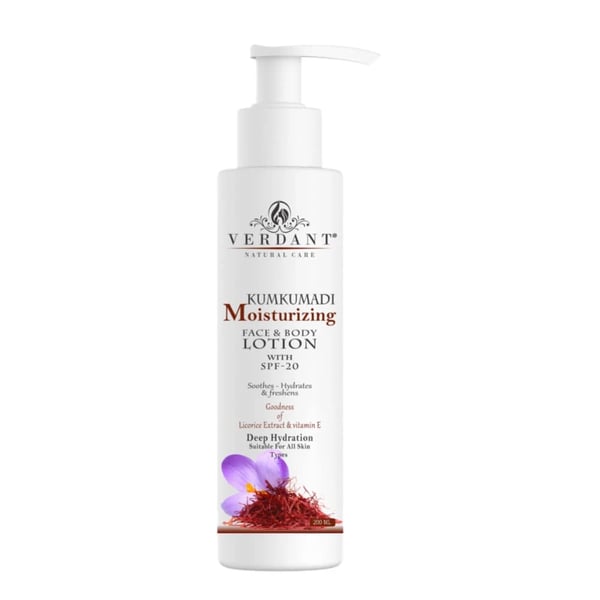 Verdant Natural Care Kumkumadi Moisturizer Body Lotion with SPF 20 (100 ml)