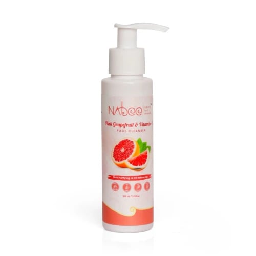 Nabee Pink Grapefruit Vitamin-C Face Cleanser | Facewash For Fresh & Glowing Skin Facial Cleanser For All Skin | HunkiDori