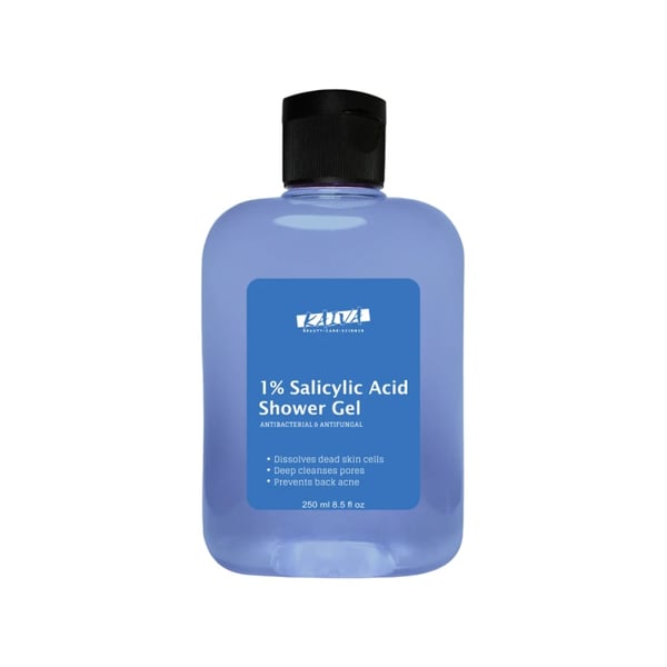 KAIVA | 1% Salicylic Acid Shower Gel| For Women & Men - 250 ml