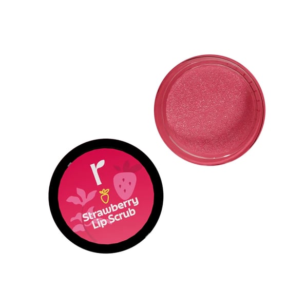 Rivona Naturals Strawberry Lip Scrub | Sugar + Niacinamide | Exfoliating and Anti Pigmentation | For Men & Women| 8 gm