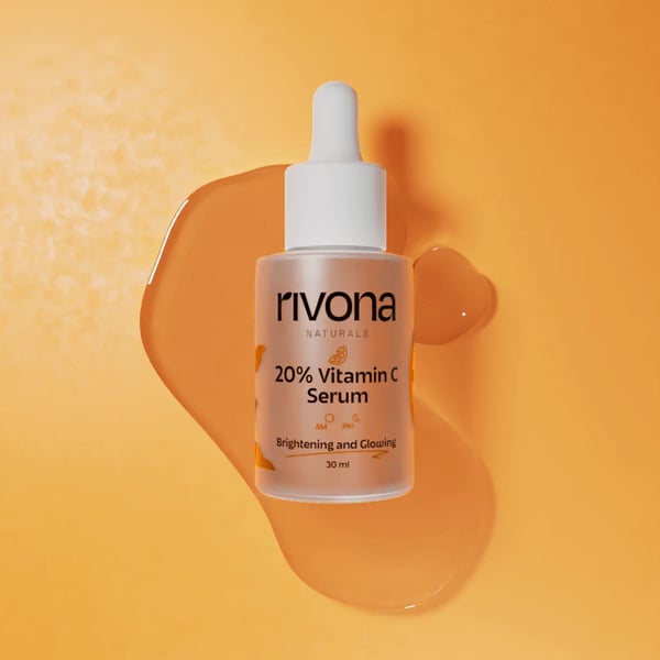 Rivona Naturals 20% Vitamin C Serum | Kakadu Plum + Ascorbic Acid | Brightening and Anti-Aging | For Men & Women |All Skin types |30 ml