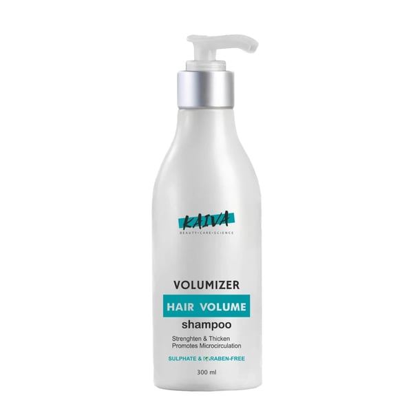 KAIVA | Volumizer Shampoo for Hair Strengthening and Volume | Sulfate & Paraben Free – 300 ML