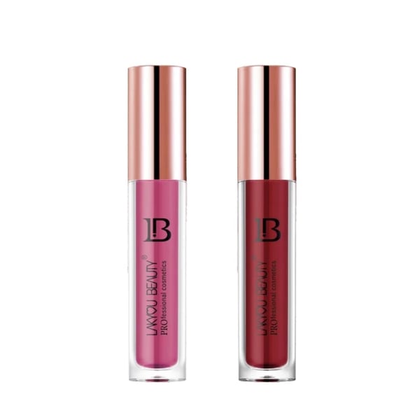 Lakyou Beauty Color Infision Non-Transfer Liquid Lipstick (pack of 2) ((Poppy - Ruby Mehroon))