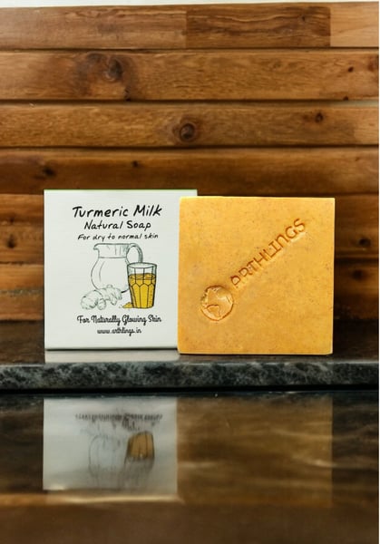 Handmade Turmeric Milk Bathing Bar For Natural Glowing, De Tanning_100gx3