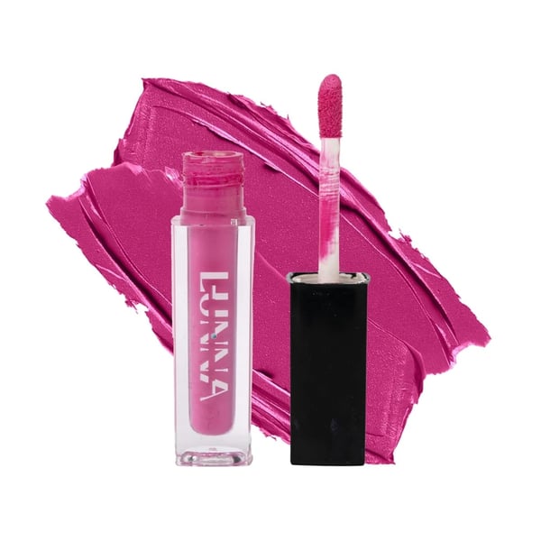 Lunna Matte Finish Sassy Mauve Liquid Lipstick For Girls & Women | Smudge Proof,Transfer Proof & Waterproof|Lasts For 12Hrs|For Lips Hydration, Light Weight Liquid Lipstick|3.5g |Sassy Mauve