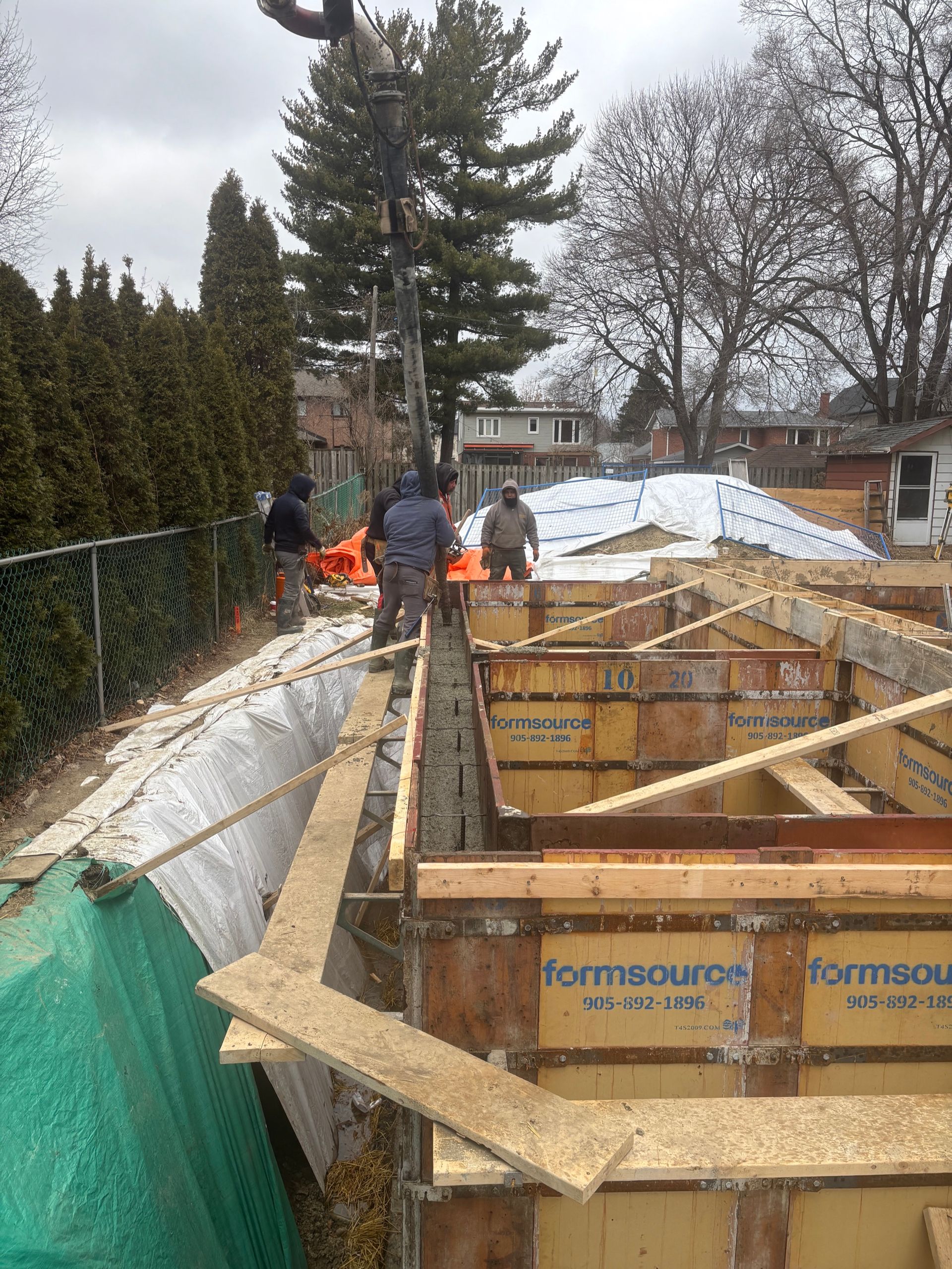 Multiplex foundation project on Downing Street in Etobicoke