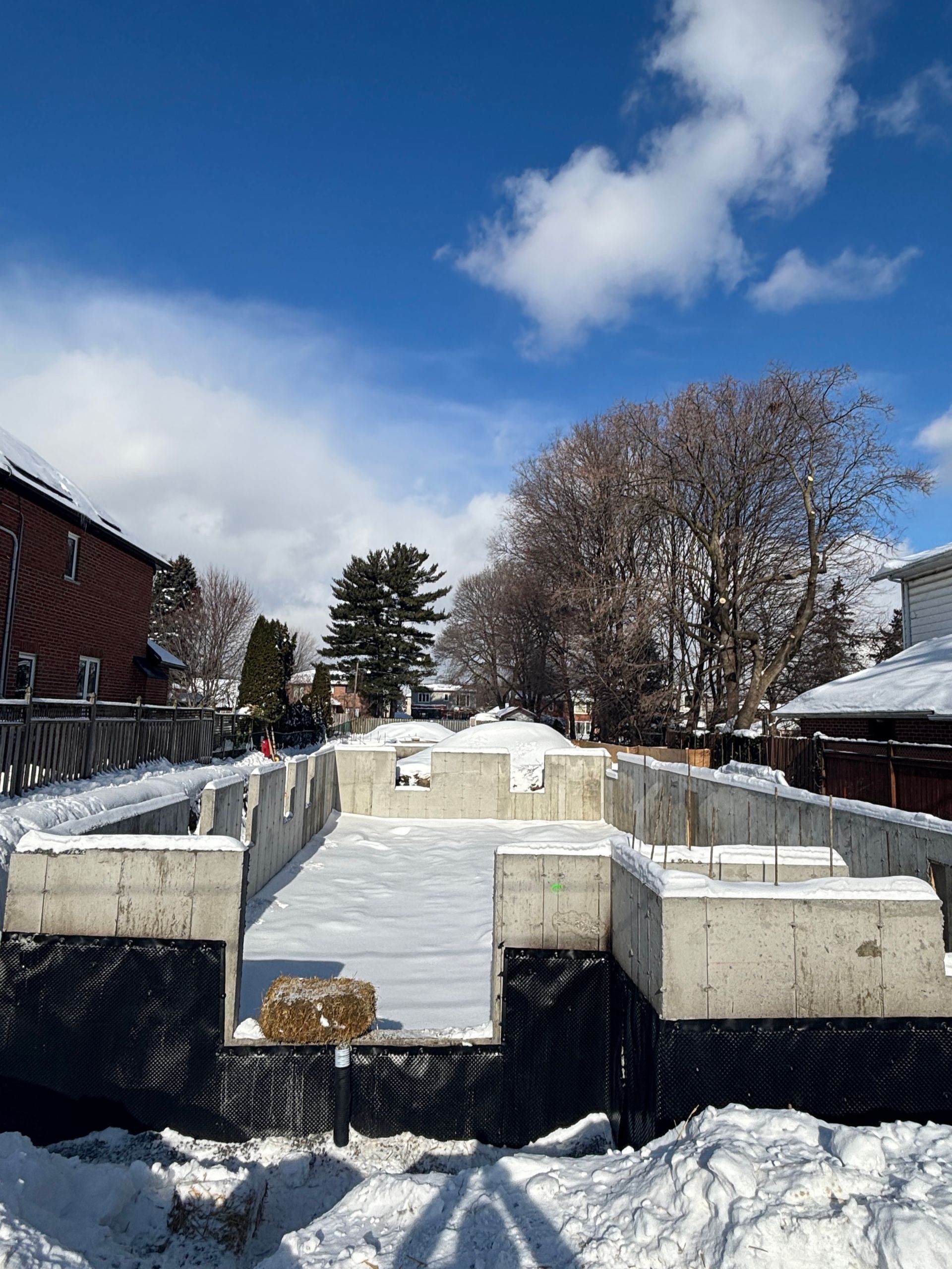 Multiplex foundation projects in Etobicoke featuring Downing Street and Islington
