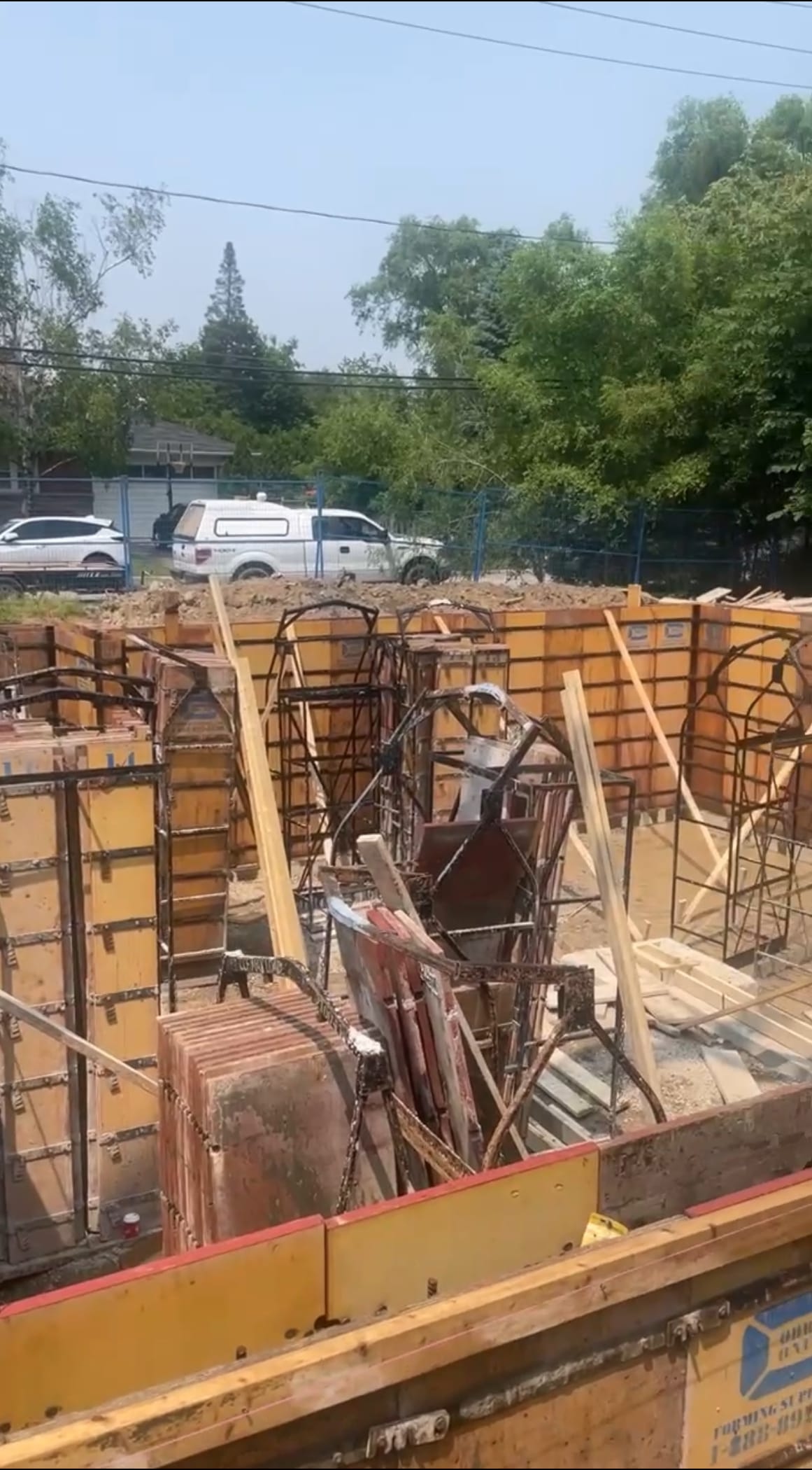 Finished foundation construction project in Etobicoke Toronto at final grade