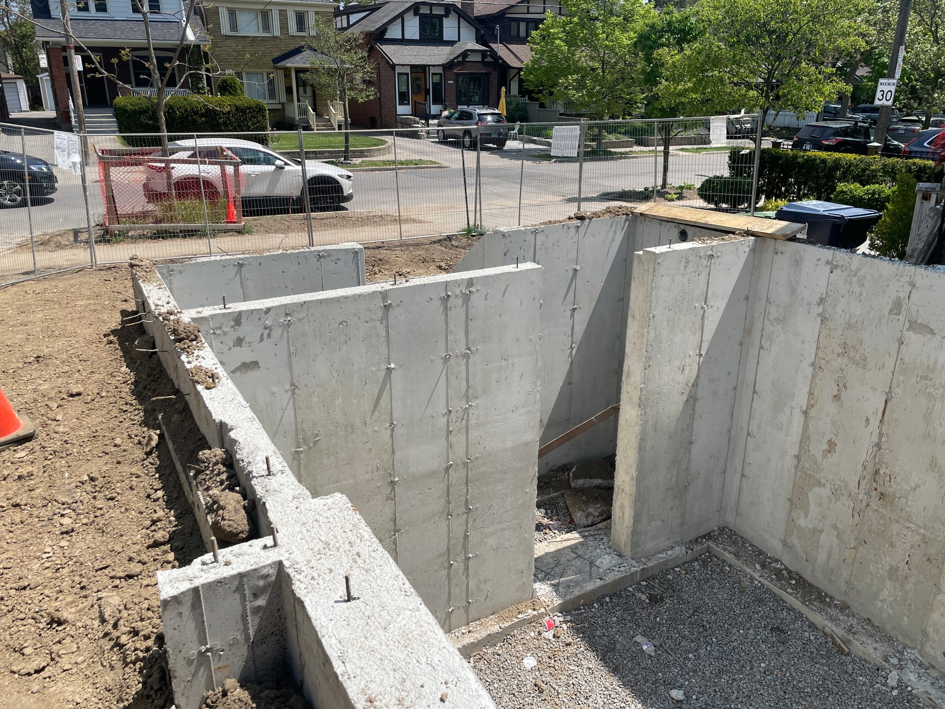 Completed concrete work with clean finish