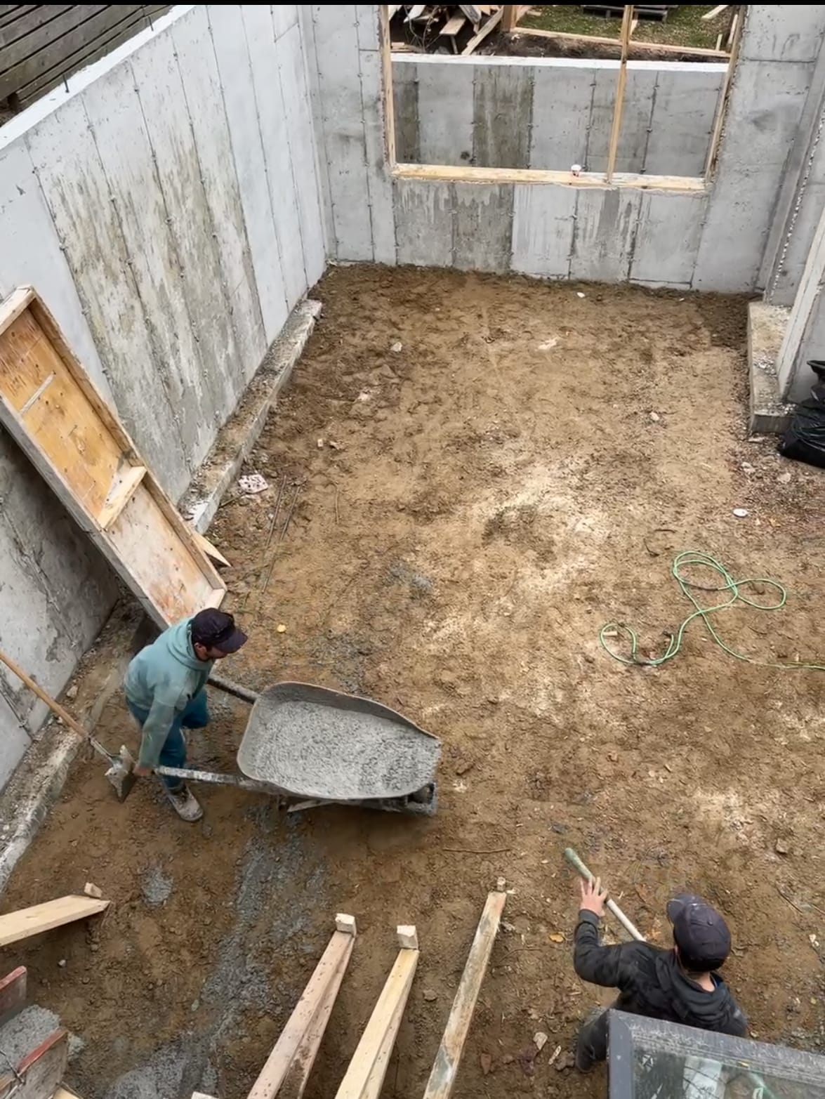Professional grade foundation extension walls completed for Toronto residential addition