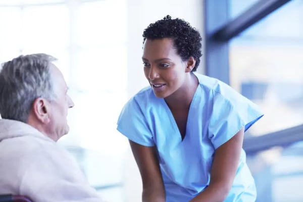 Nurse carry out medical assessment with injured claimant