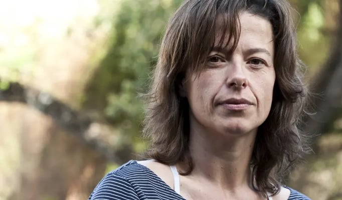 Injured concerned woman