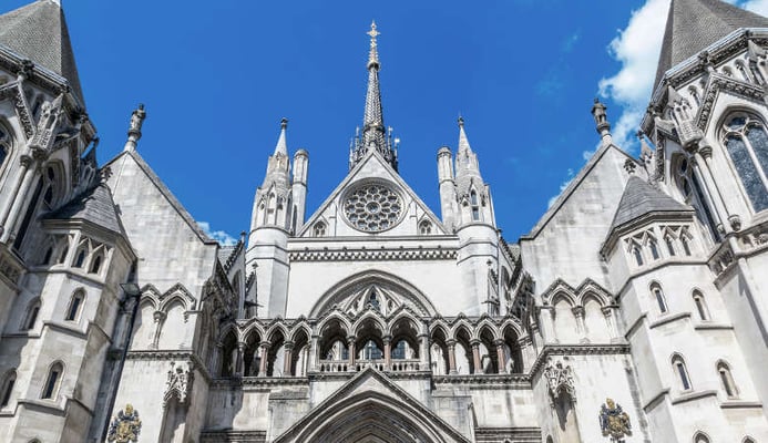 Outside UK court building