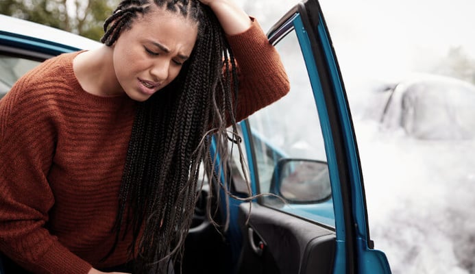 woman injured in accident