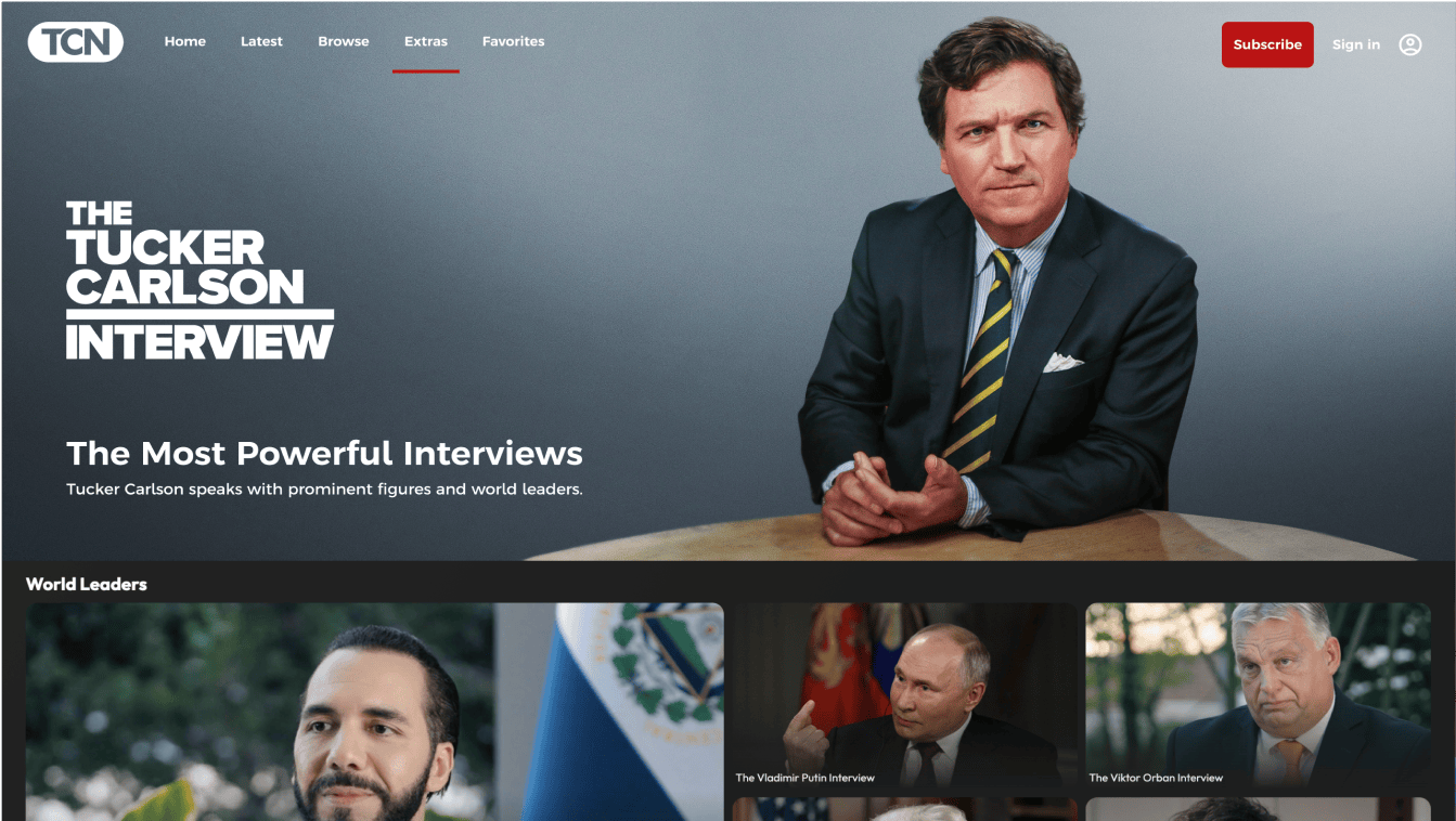 Tucker Carlson TV Apps