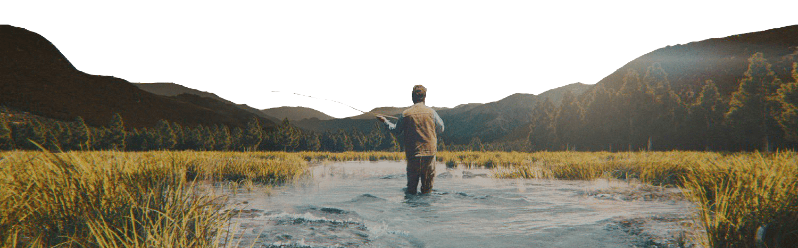 Tucker Carlson fly fishing image