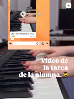 Publicación de Rutina Piano Studio en Instagram