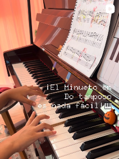 Publicación de Rutina Piano Studio en Instagram