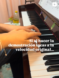 Publicación de Rutina Piano Studio en Instagram