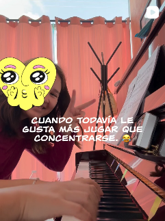 Publicación de Rutina Piano Studio en Instagram