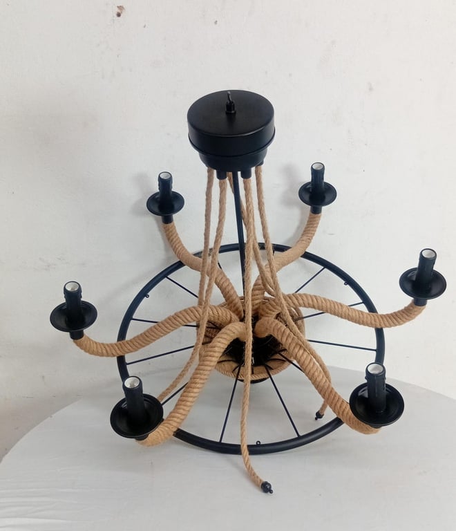 Hemp Rope Chandelier