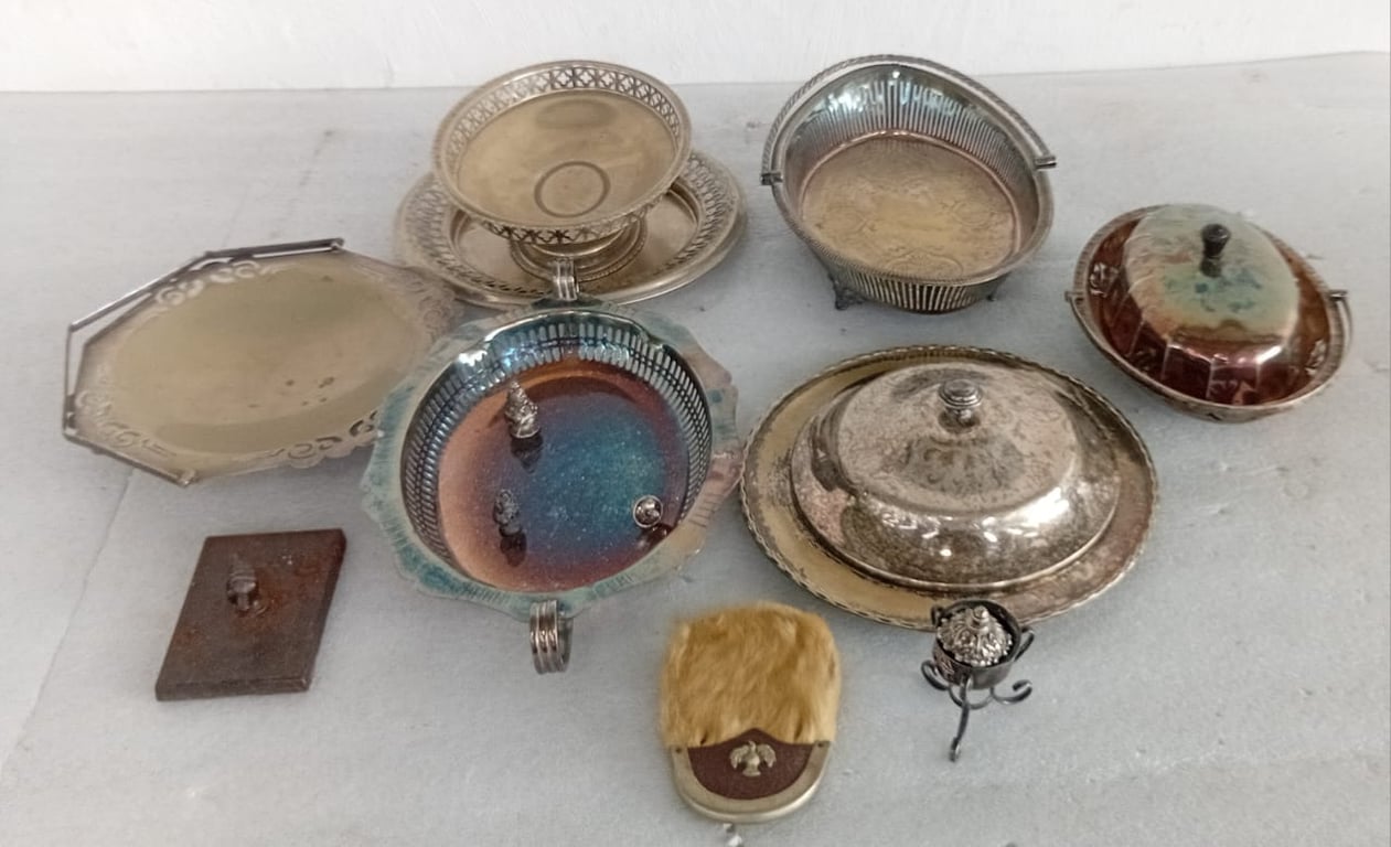 Vintage Silver-Plated & Mixed Metal Serving Dishes – Assorted Lot
