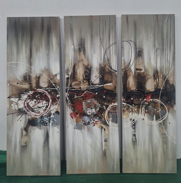 3 Pcs Abstract Wall Art