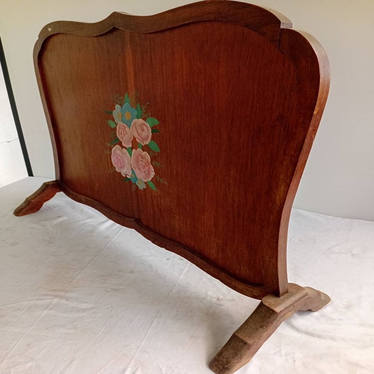 Vintage Wooden Fire Place Screen