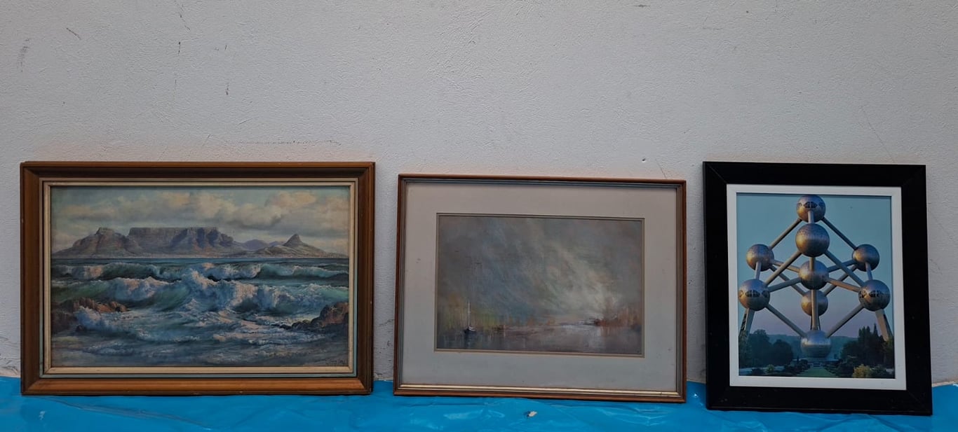 Job Lot of 3 Framed Wall Art Pieces