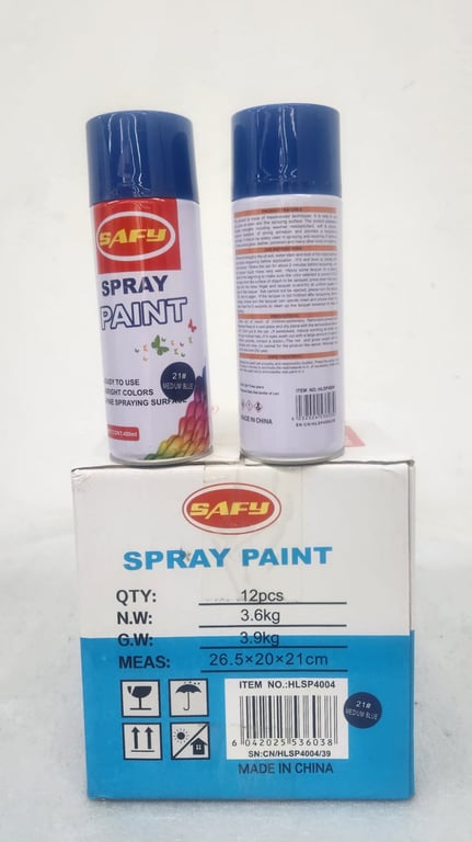 SAFY Spray Paint – 21# Medium Blue (Box of 12)