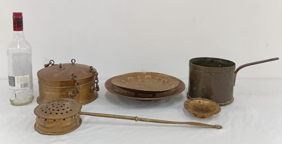 Joblot Of Vintage Brass Items