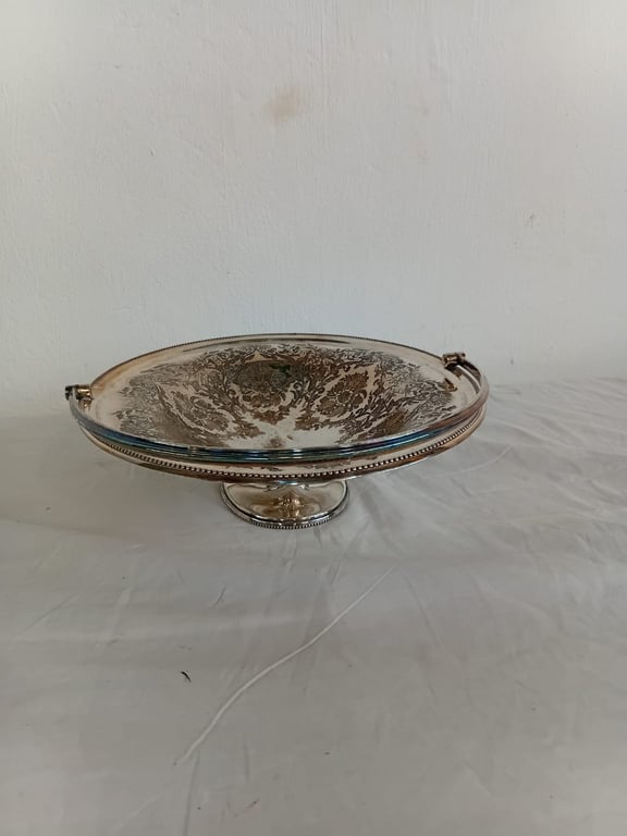 Vintage Decorative Silver Plated Serving Dish