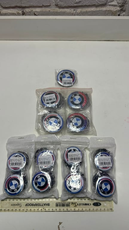 BMW 50TH Anniversary edition Rim caps Brand new