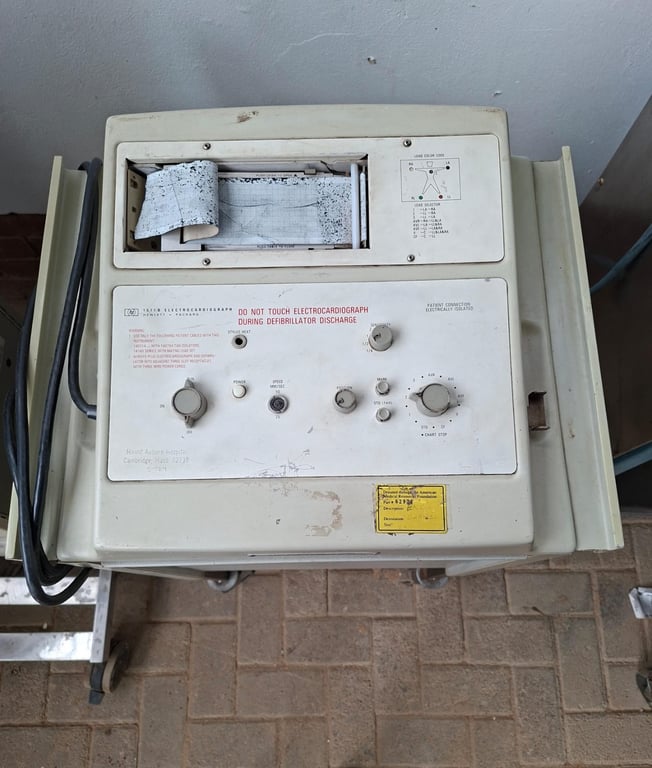 Vintage Electrocardiograph (ECG) Machine / Early ECG Recorder Film Prop