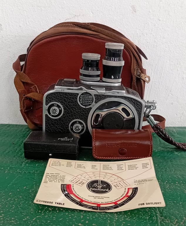 Vintage Paillard Bolex Film Camera Kit with Lenses & Accessories
